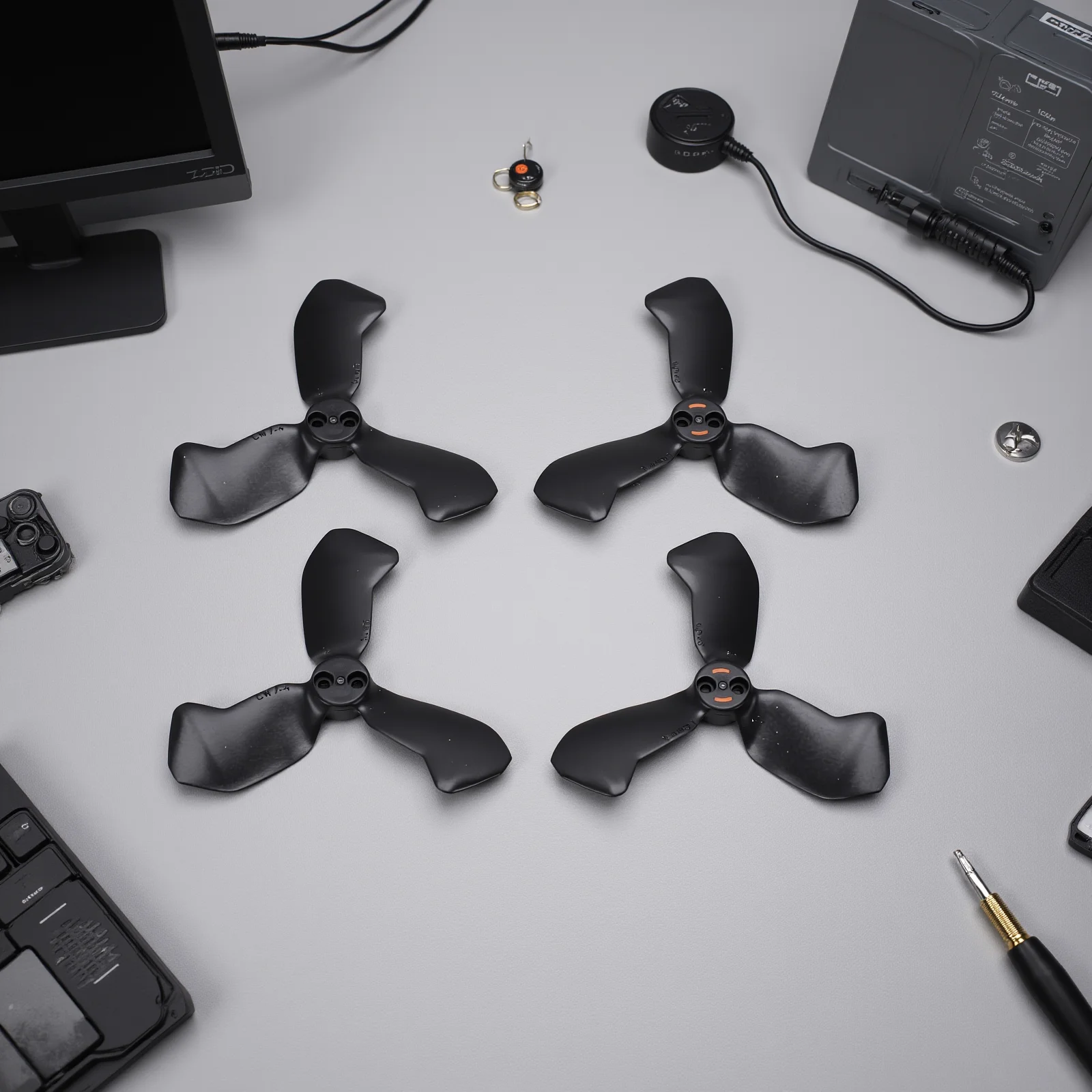 4PCS 3 베인 프로펠러 DJI NEO 2 드론 PC용 저소음 드론 교체용 패들 경량 확장 비행시간 연장