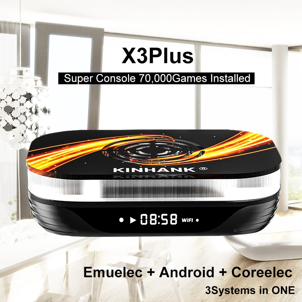 

Super Console X3Plus 4K Retro Video Game Console Emuelec 256G 60000Games Installed Simulator 5G Wifi Wireless Controllers TV Box