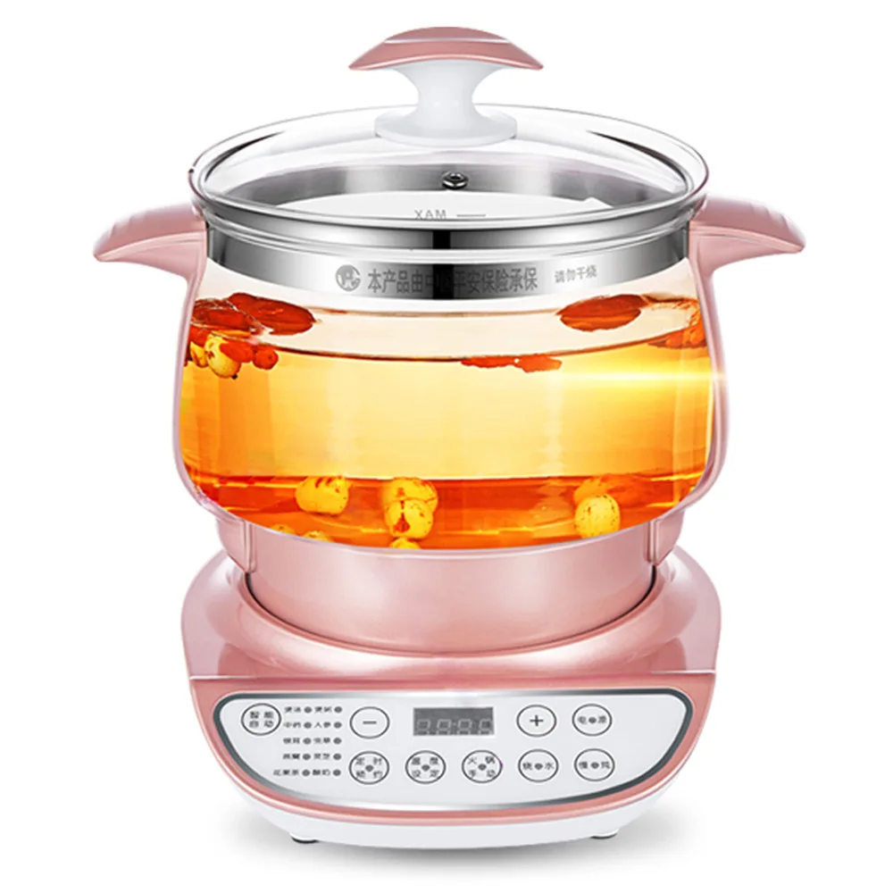 Multifunction Health pot Household 2.5L 3L large capacity Electric stew porridge pot Thickened glass Soup