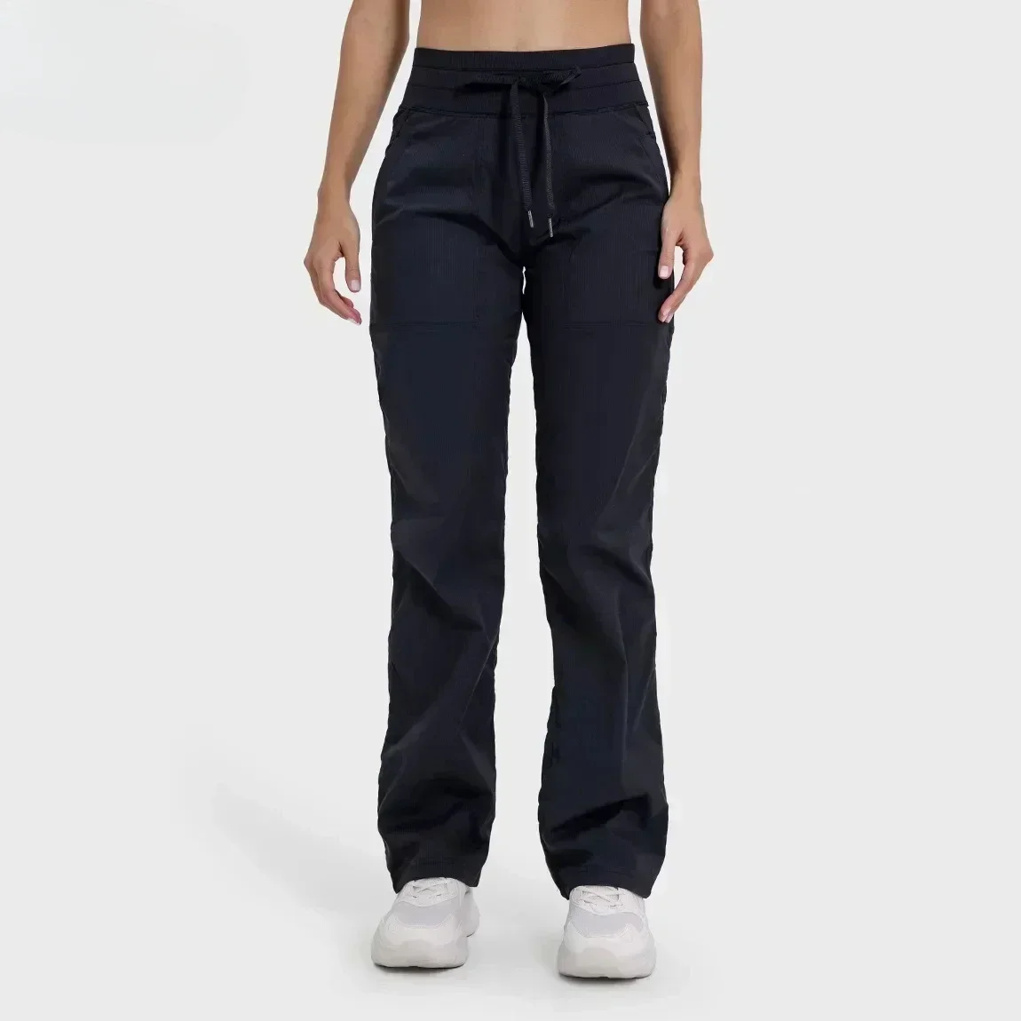 Lemon Dance Studio Waist Sport Trousers For Women Casual Gym Yoga Long Wide Leg Pants Women's Pants & Capris Loose Workout Pants 2