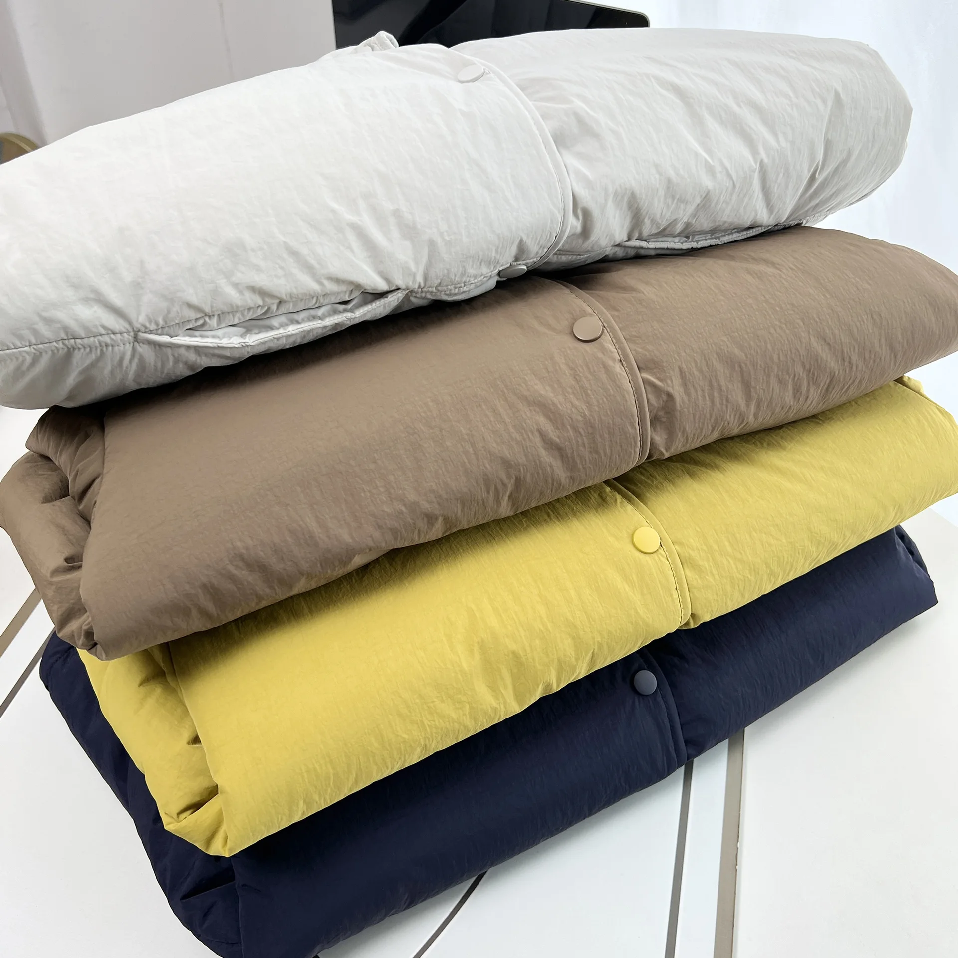 XXXXL Fashion Plus Size Women's Parkas Winter 2025 New Simple Hooded Patchwork Padded Jacket Warm Coat 1396