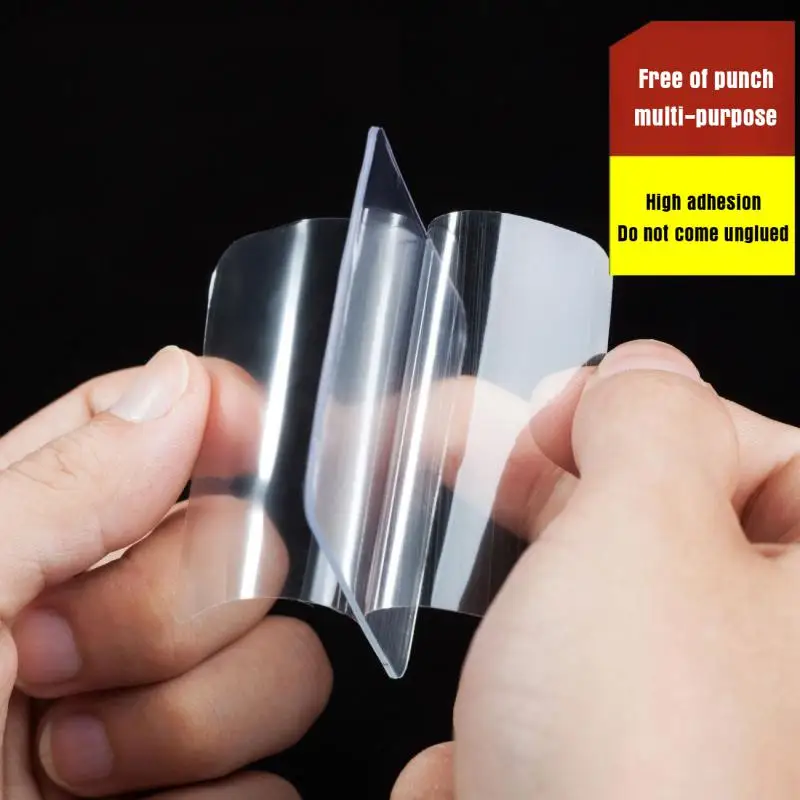 Double Sided Adhesive Tape Double Sided Adhesive Tape Transparent Nano Gel Pads Super Strong Heavy Duty Washable Sticky Patch Walls Hanging Mounting