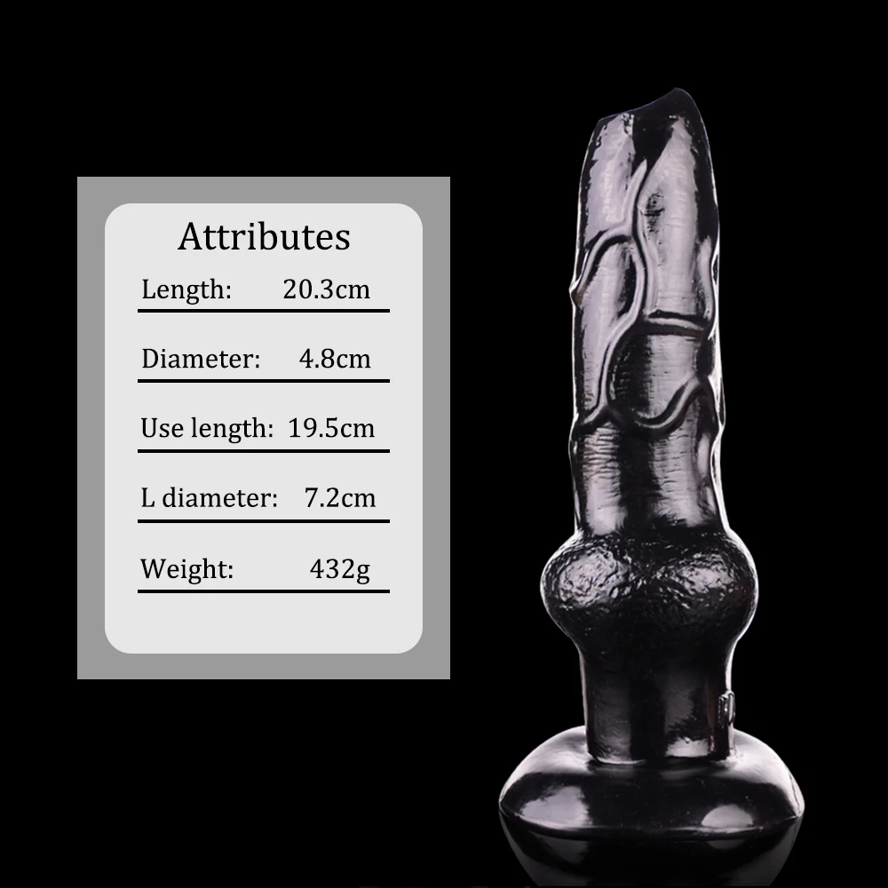 QKKQ Fantasy Huge Knot Dog Dildo Anal Plug Sex Toys Animal Penis Man And Woman Butt Vagina Masturbate Cock Adult Sex Store 18+ sex toys