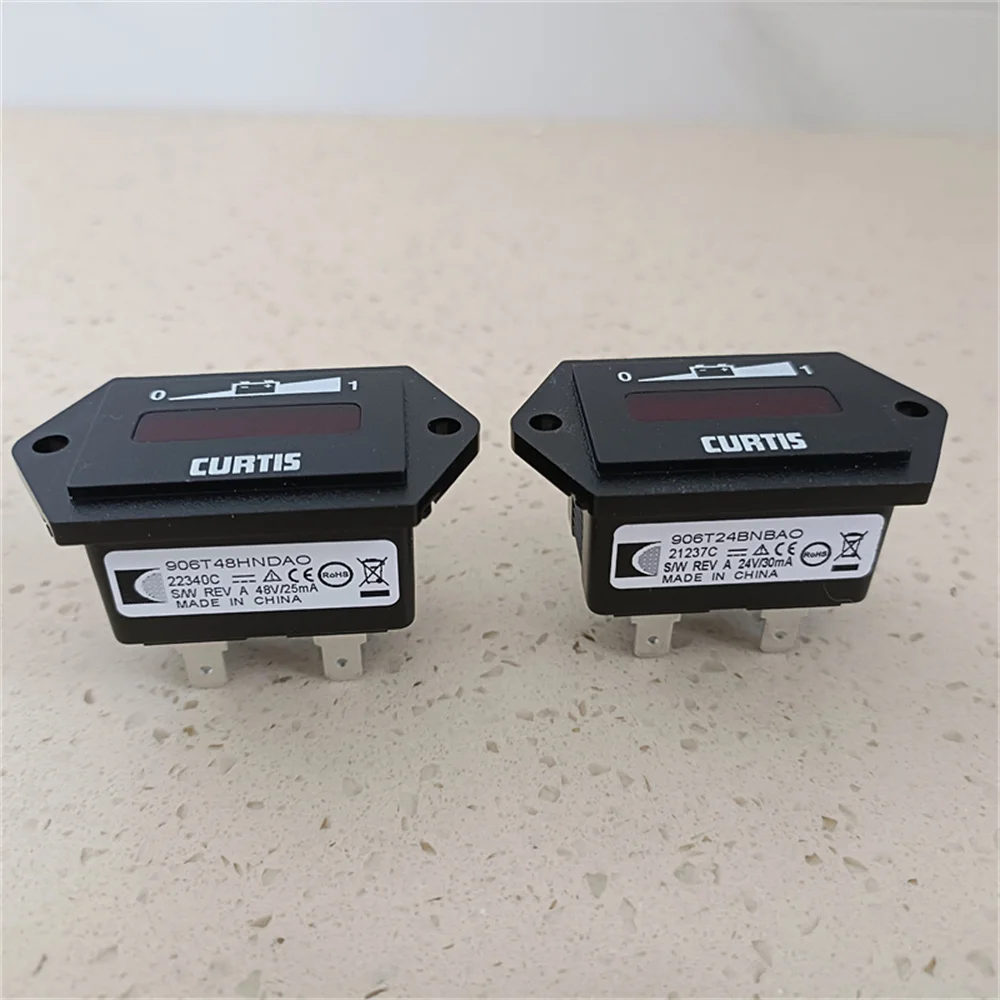 

24V 48V Golf Cart Battery Gauge Original Curtis 906 906T24BNBAO 906T48HNDAO Forklift Pallet Stacker Battery Indicator Monitor