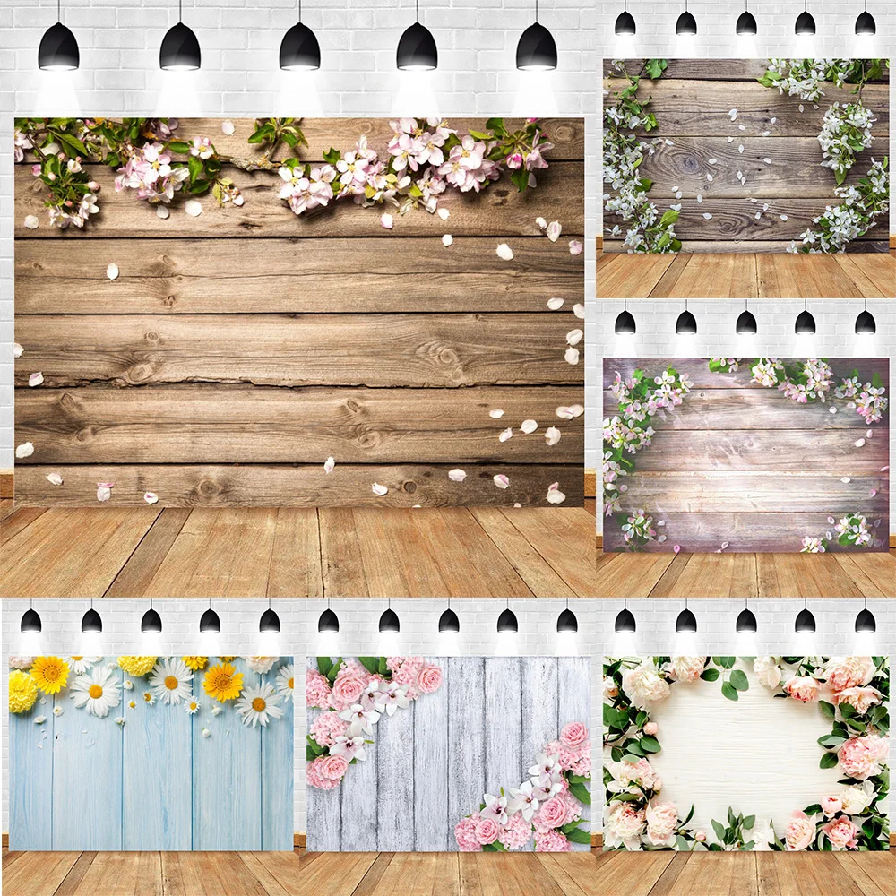 Blume Holzbrett Produkte Fotografie Hintergründe Sonnenblume Blumen Hyazinthe Tulpe Planke Party Dekoration Foto Hintergrund Requisiten