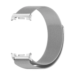 Milanese Magnetic Loop Metal Mesh Watch Band Strap (Silver)