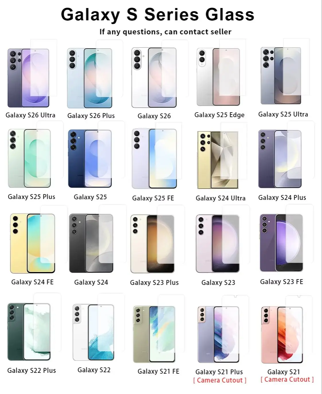 Ultra Clear Anti-Shatter Protective Glass Screen Protector