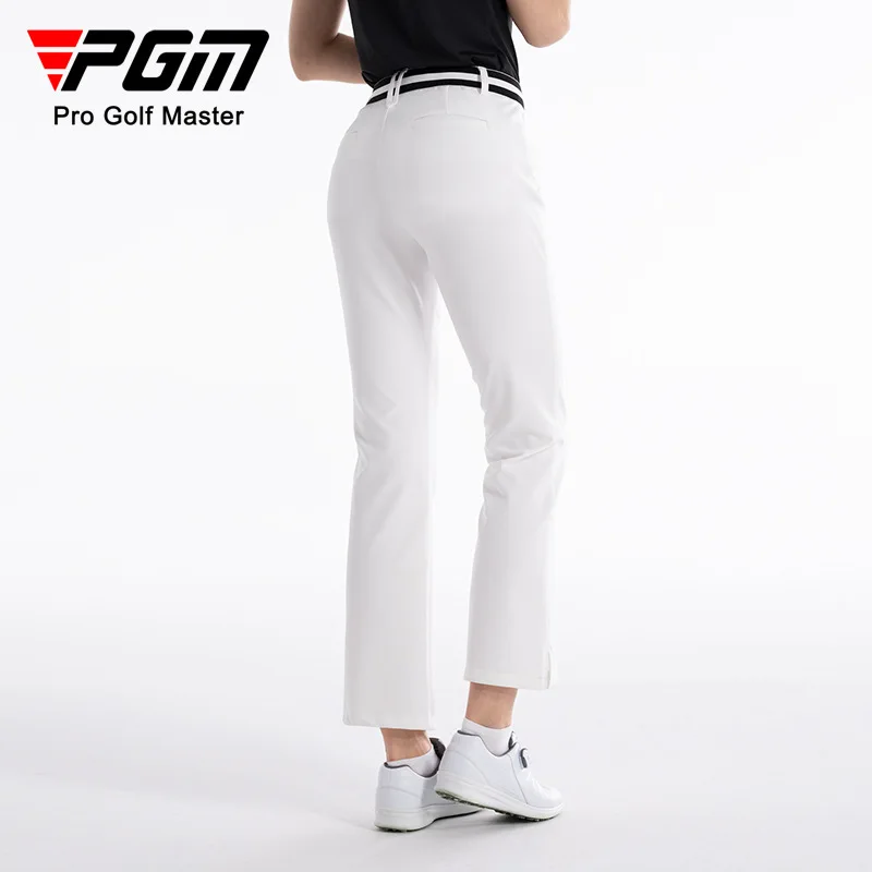 Pgm Golf Women Trousers High Elastic Quick-Drying Flared Trousers