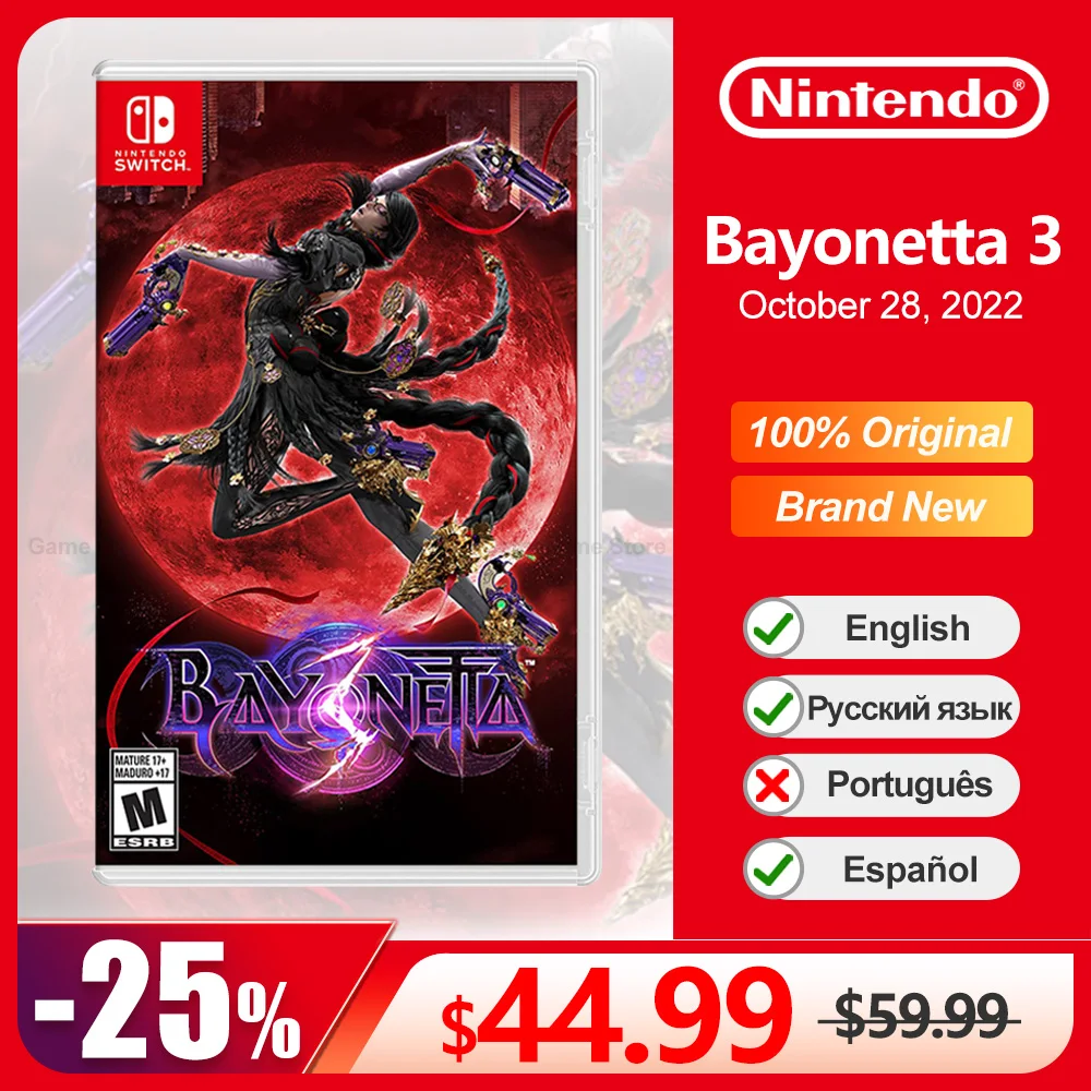 Bayonetta 3 Nintendo Switch Offerte Di Gioco 100% Ufficiale Originale Gioco Fisico Card Action Genere Per Switch Oled Lite Console Di Gioco