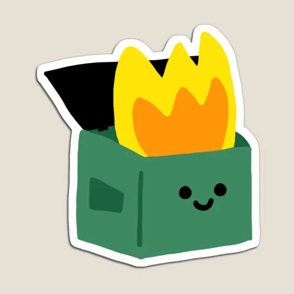 dumpster fire Magnet