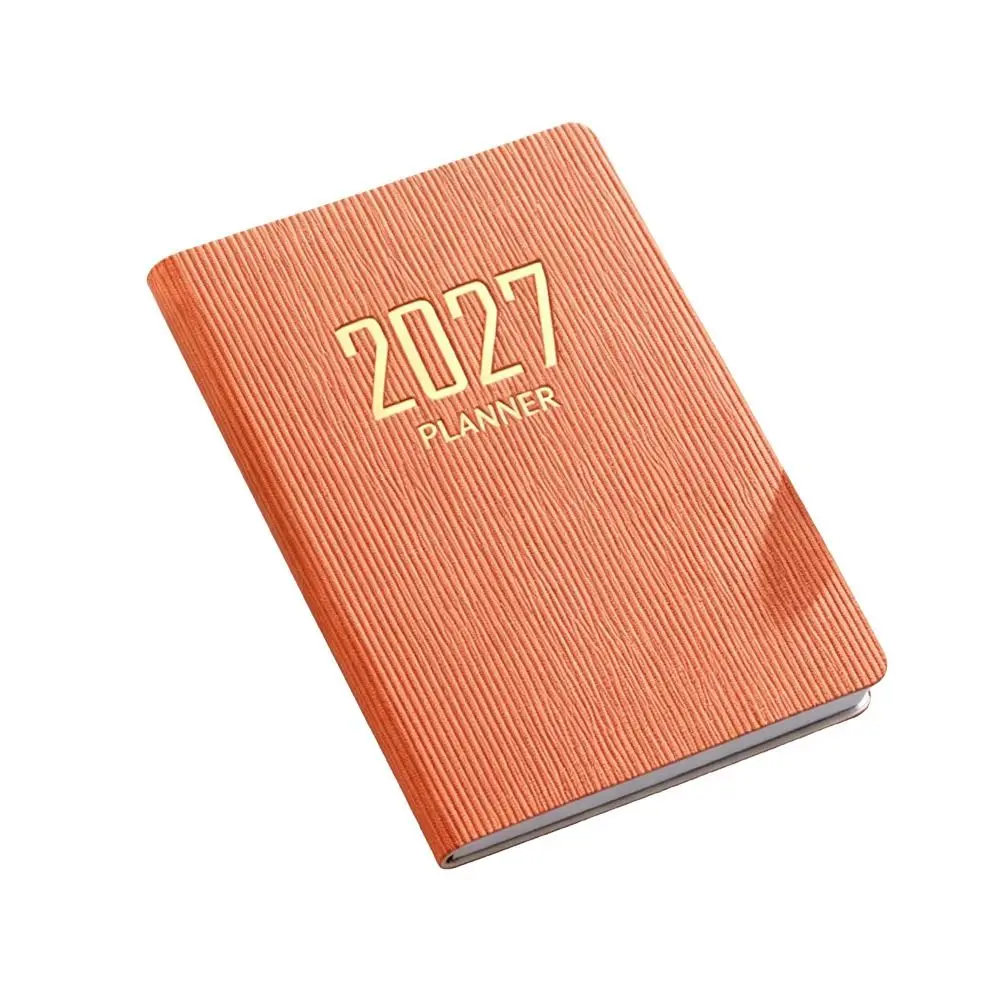 휴대용 A7 2027 아젠다 북 포켓 캘린더 다이어리 위클리 플래너 노트북 학교 사무용품
