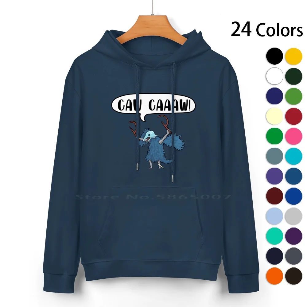 

Caw Caaaw! Pure Cotton Hoodie Sweater 24 Colors Slay The Spire Sts Cultist Bird Video Games Steam 100% Cotton Hooded Sweatshirt