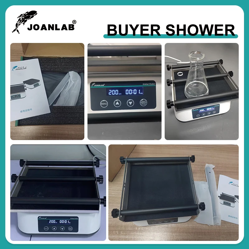 JOANLAB Orbital Shaker Digital Display Orbital Rotator Shaker Laboratory 200rpm SK-20Pro