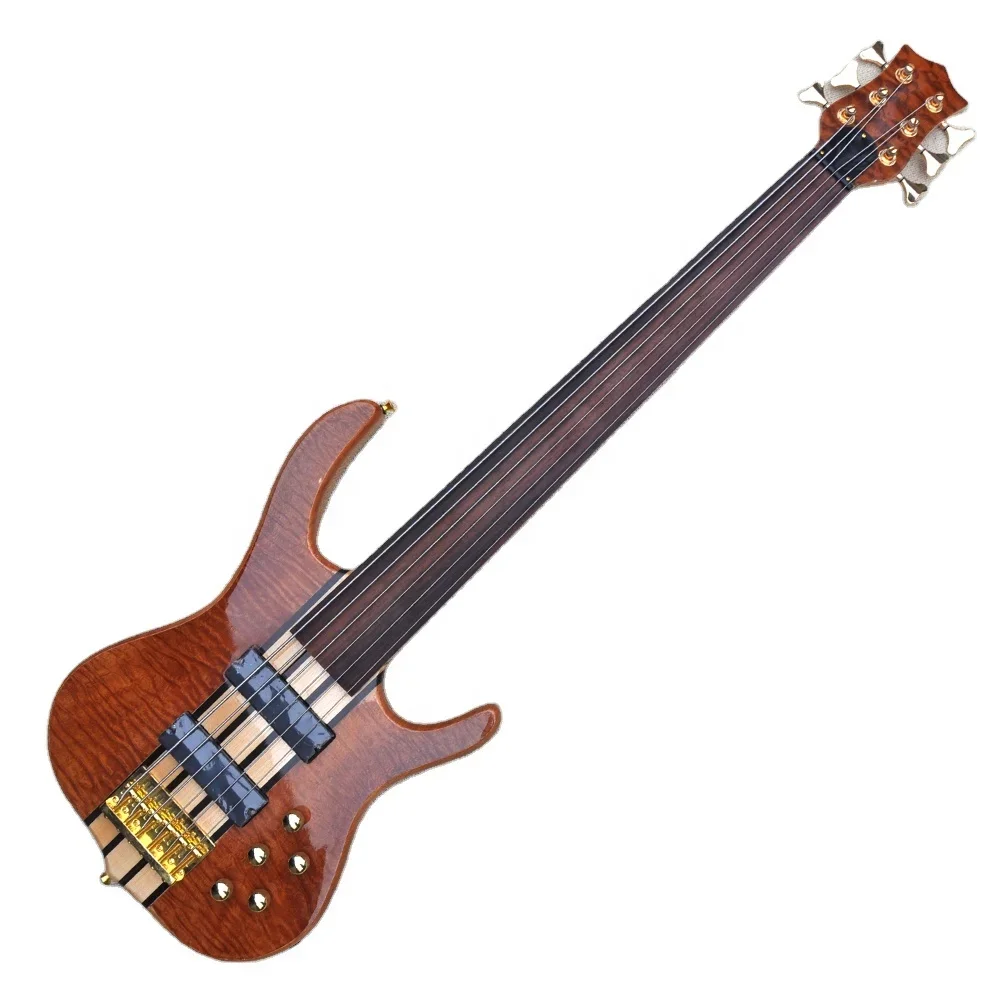 

Fretless 6 Strings Right - Handed Electric Bass Guitar