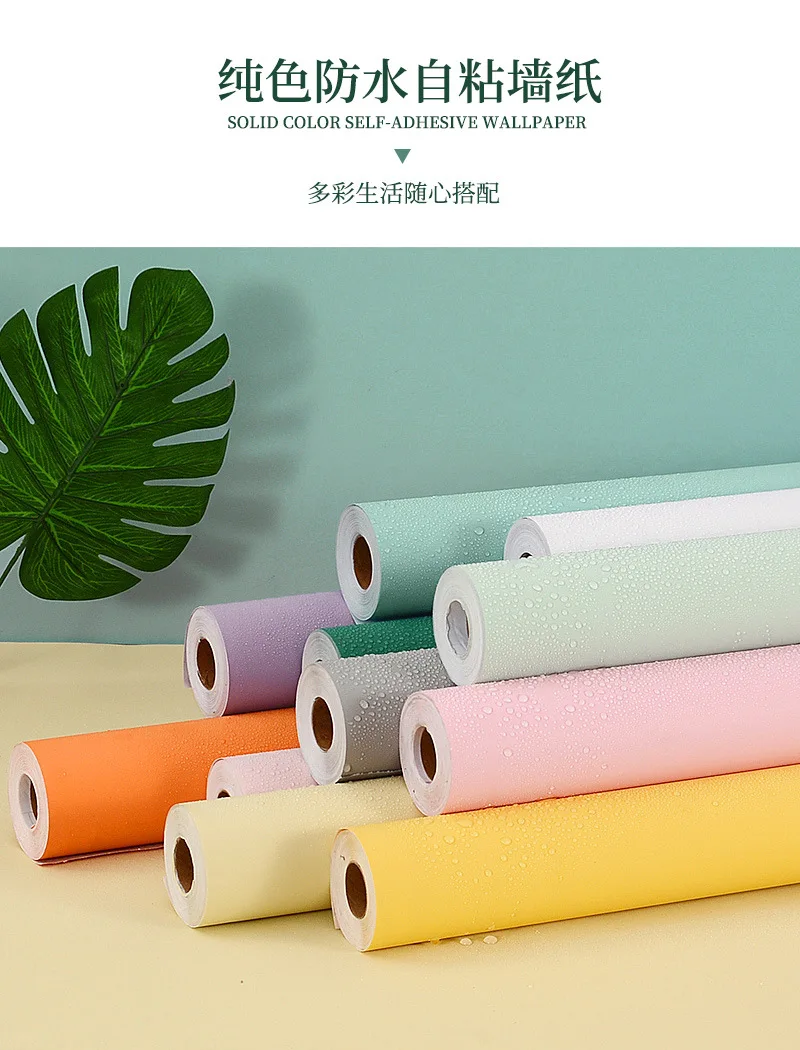 Matte PVC Vinil Autoadesivo Wallpapers Móveis Renovação