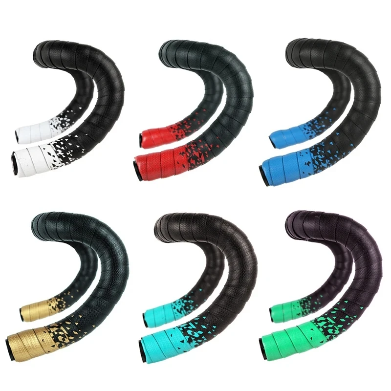 Road Bike Handlebar Tape Bicycle Handlebar Bike Accessory Bicycle Grips Bicycle Fixing Band Road Bike Tapes Bicycle Handlebar Tape EVA PU Breathable Non-Slip Road Racing Bicycle Handle Bar Wraps Band Accessories