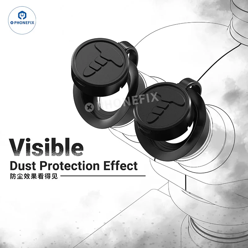 2UUL MS81 ScopeCap Dustproof Cap Soft Rubber Eyepiece Cover For Binocular Trinocular Stereo Microscope Eyepiece Lens microscope dust cover