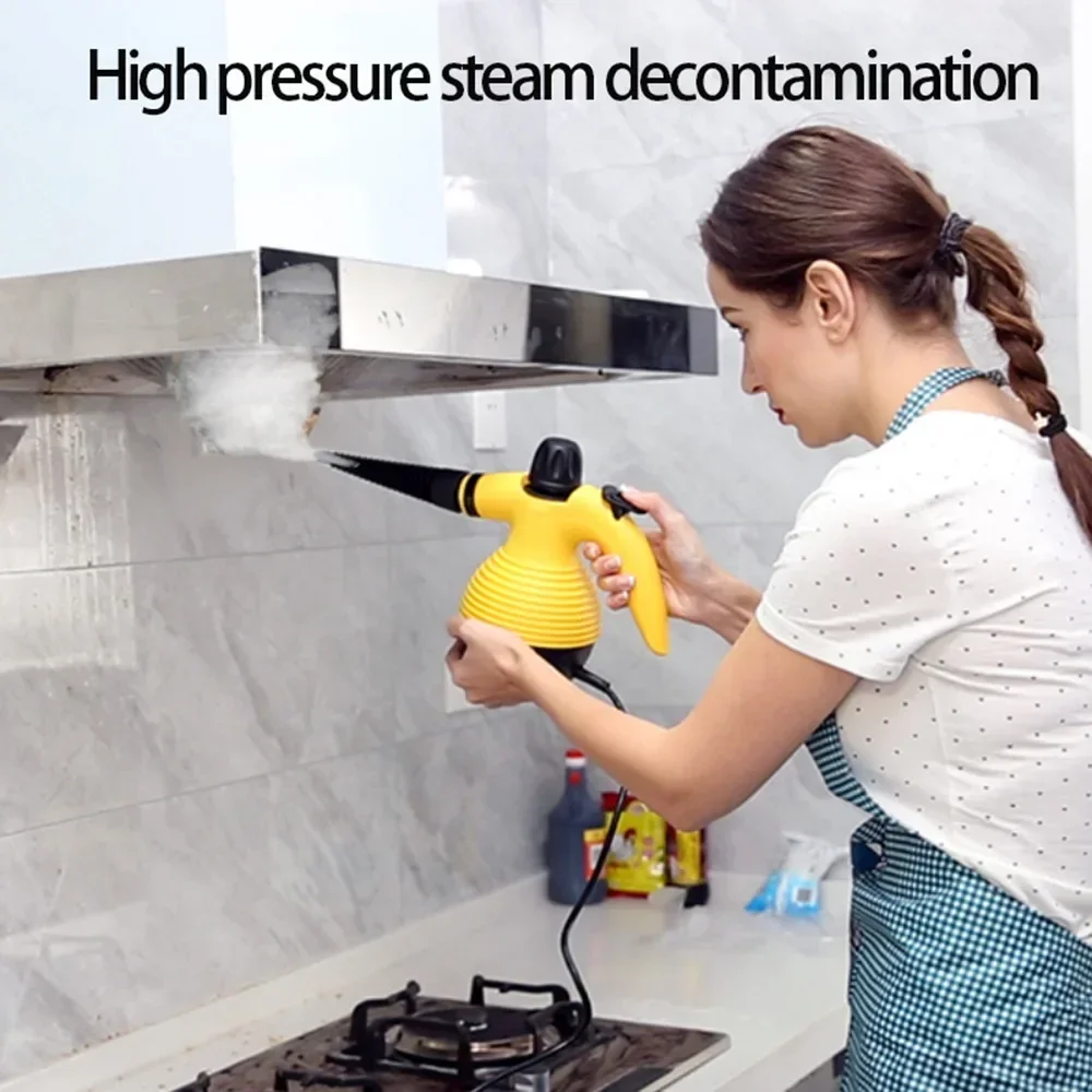 Handheld Steam Cleaner Washing Machine 1000W High Temperature High Pressure Car Steam Cleaner for Kitchen Car Grime Window Clean 3