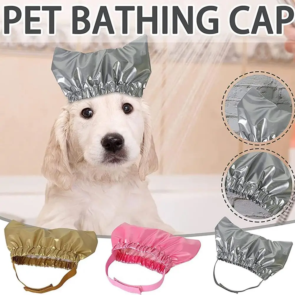 Pet Dusche Dusche Cap Headwear Bunte Hund Dusche Ohr Prävention Abdeckung Hut Zubehör