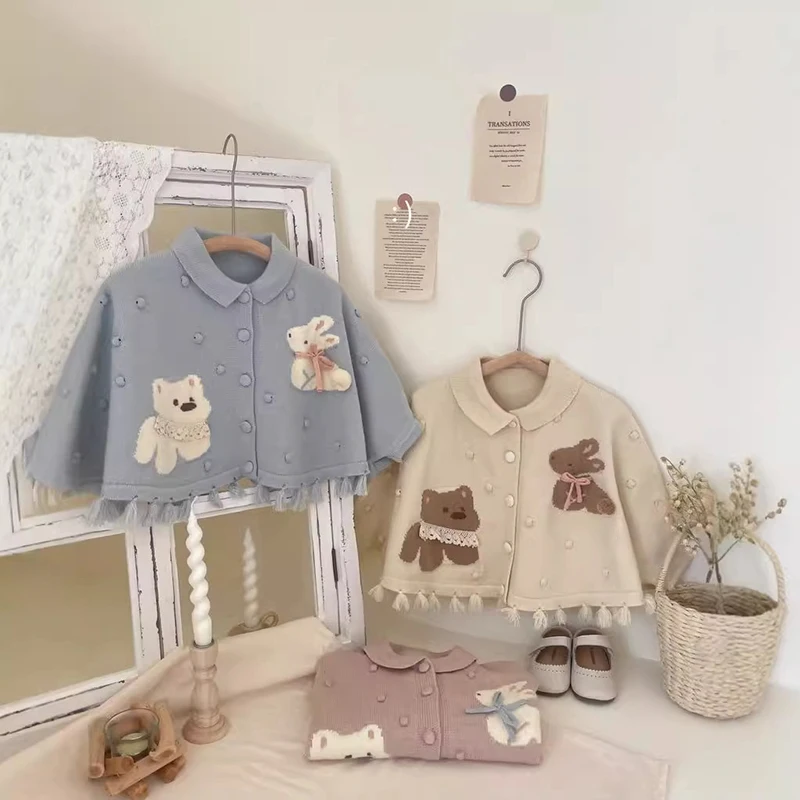 Autumn Kids Cartoon Knit Cardigans Sweater