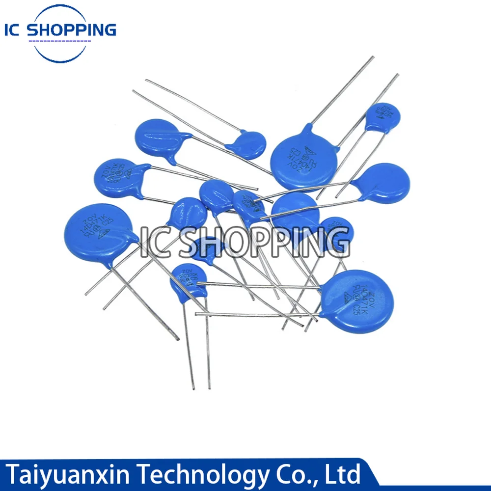 

10PCS Varistor 05D 07D 10D 14D 20D 07D220K 07D391K 7D431K 7D471K 10D471K 10D101K 10D330K 10D471K 14D471K 14D220K 20D431K 20D471K
