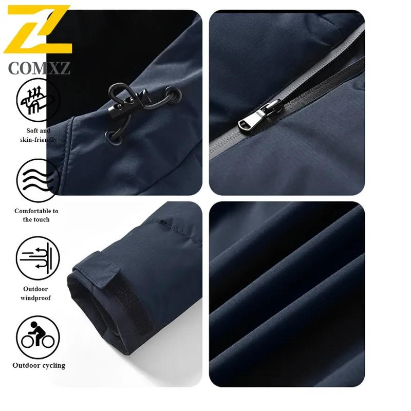 Men's Reversible Hooded Jacket  Winter Thermal Coat Waterproof Windproof Double Face Fleece Outerwear for Cold Weather  2025