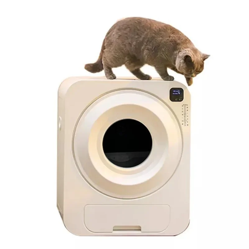 New Ozone Deodorizing Cat Litter Box Removable And Washable Fully Automatic Smart Cat Litter Box Mobile Terminal Control_voghion.com