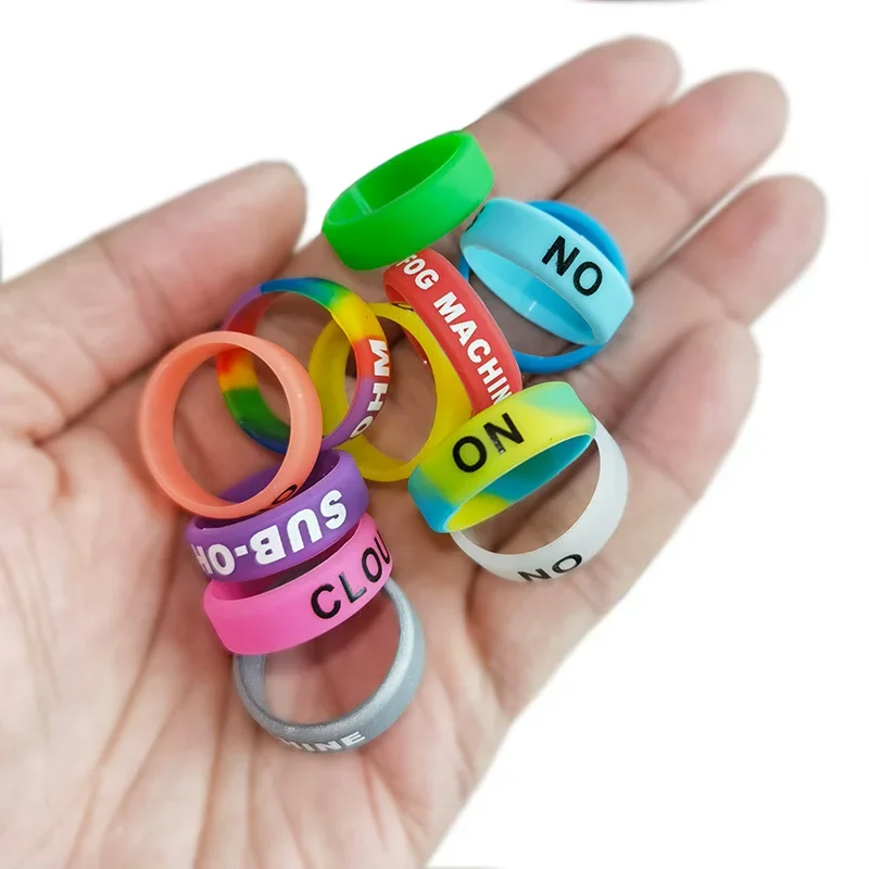 Fishing Tools Fishing Rod Handle Protective Case Lure Silica gel Rod Clip O-shaped Ring Protector Random Color Tackle Anti-Slip Ring 10pcs