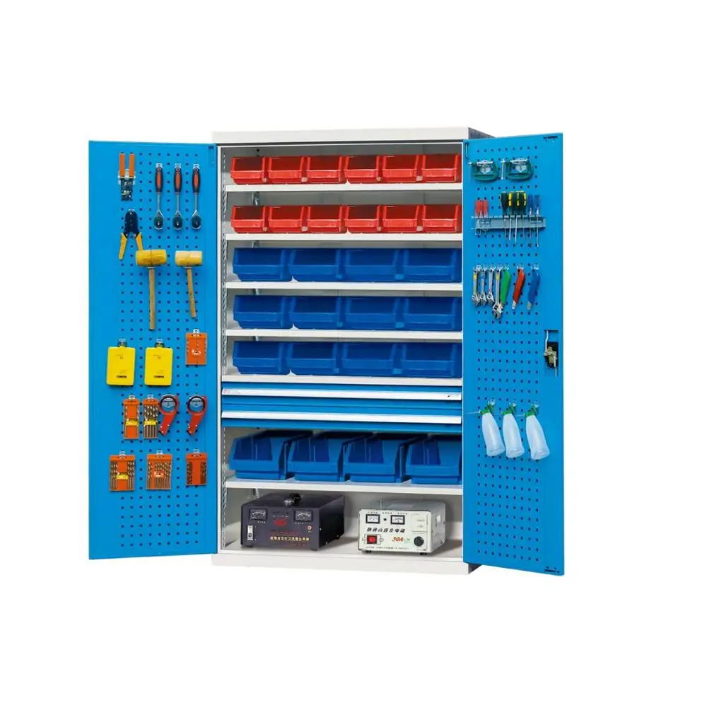

hardware industrial red tool cabinet display