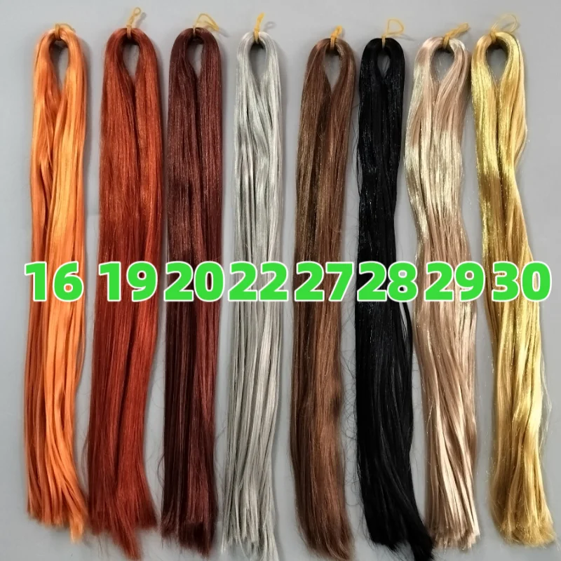 Bjd-Puppe, 80 cm, Haar, rohe Synthese, Milchseide, Anti-Mohair-Perücke, gefälschter Handhaken, Transplantationsmaterial, weiche Puppenperücken – Detail 7