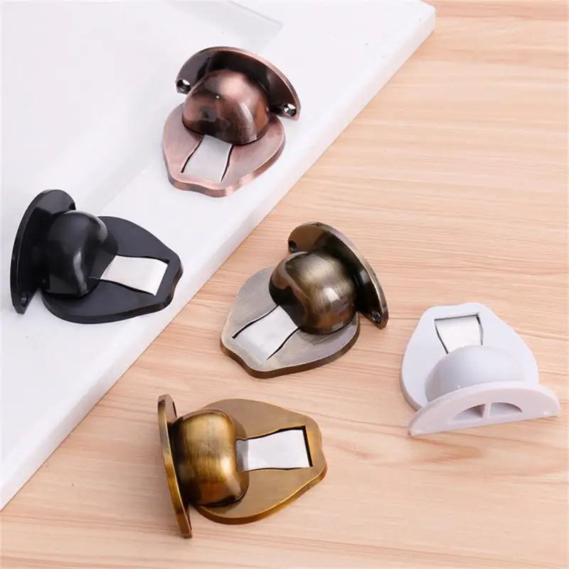 Magnetic Door Stops Hidden Door Holders Catch Floor Hidden Doorstop 304 Stainless Steel Stopper Nail-free Doorstop