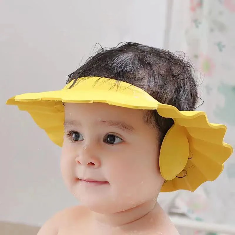 Shampoo Cap Durable Baby Bath Visor Hat Adjustable Baby Shower Protect