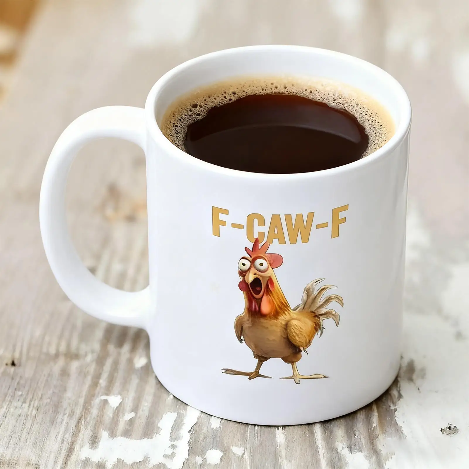 11oz Chicken Mug Ceramic Farmhouse Themed Mug Animal Tea Cup For Women Mother Lady Farm Kitchen Breakfast Morning Animal Lover's
