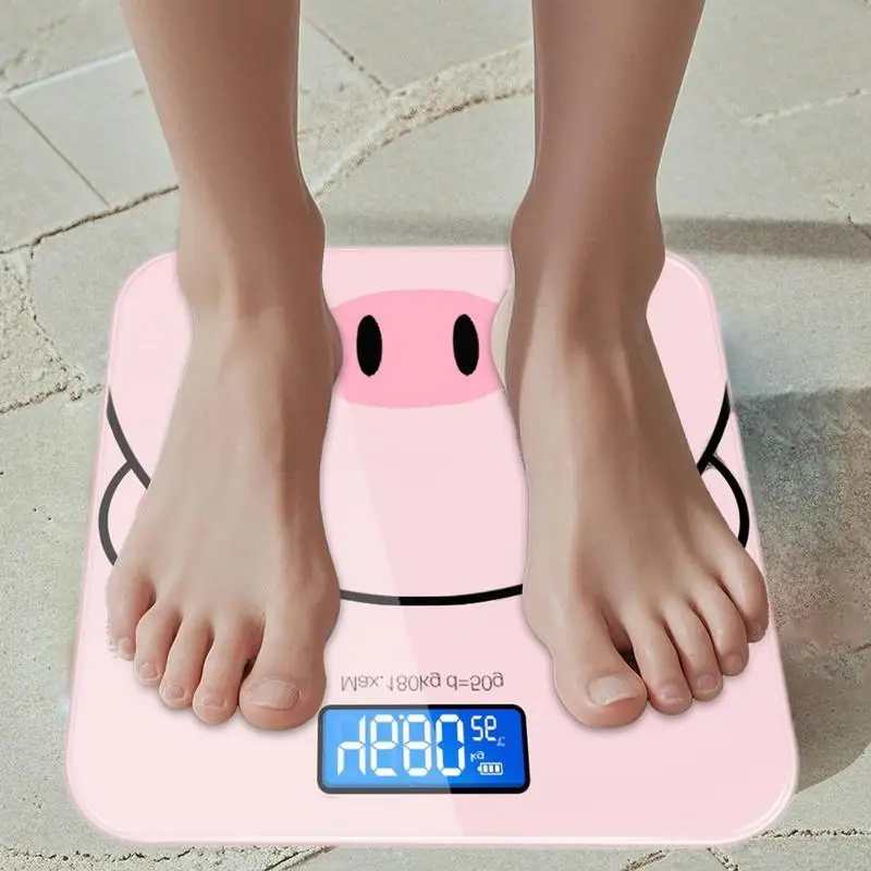 Cute Cartoon Digital Body Weight Scale USB Powered