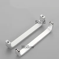 4/6/8/10/12 นิ้วอลูมิเนียมห้องครัวประตูตู้ตรงดึงลูกบิดเฟอร์นิเจอร์ฮาร์ดแวร์ 5