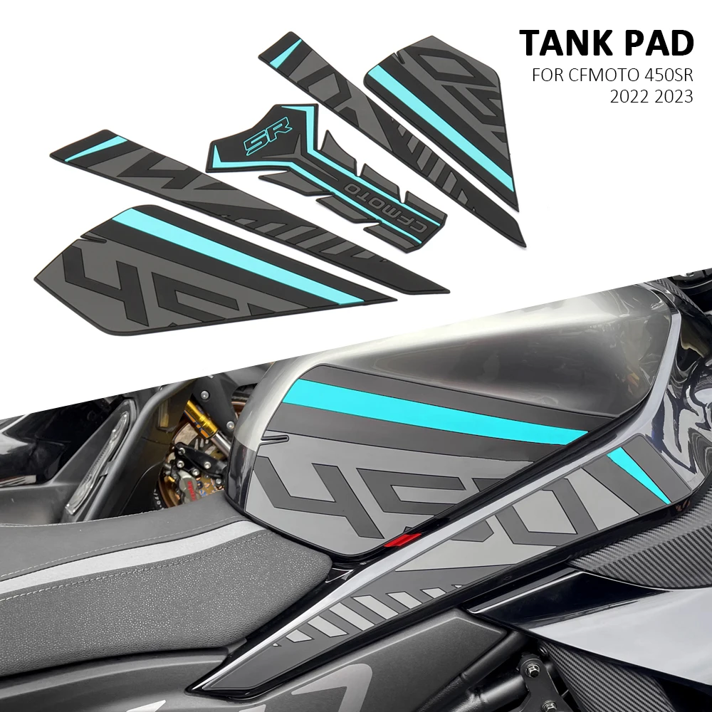 Motorcycle Accessories Frosted Sticker Decal Kit Fuel Tank Pad Protector Anti slip For CFMOTO 450SR 450 SR 450sr 2022 2023