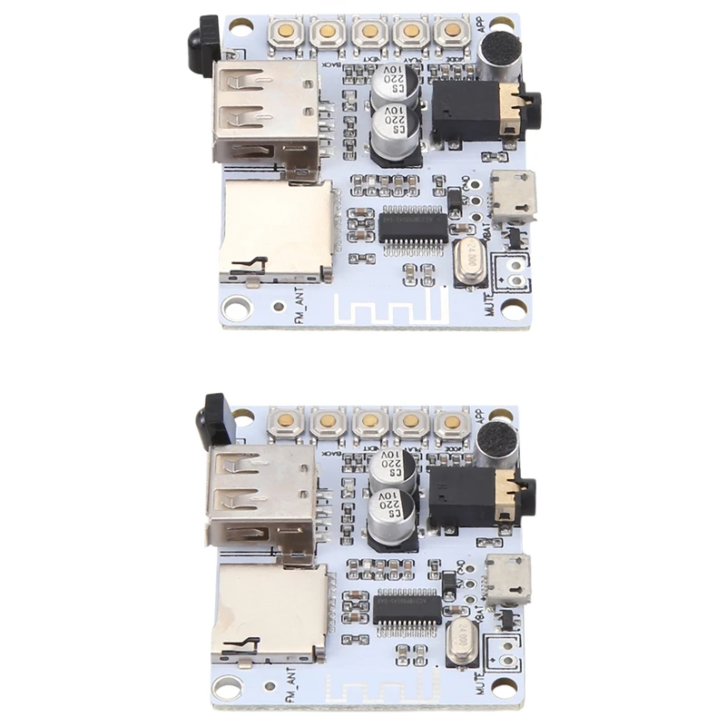 3CGRO-2Pcs Bluetooth Audio Receiver Module Wireless Module Car Lossless Speaker Amplifier Modified Bluetooth 4.1 Board