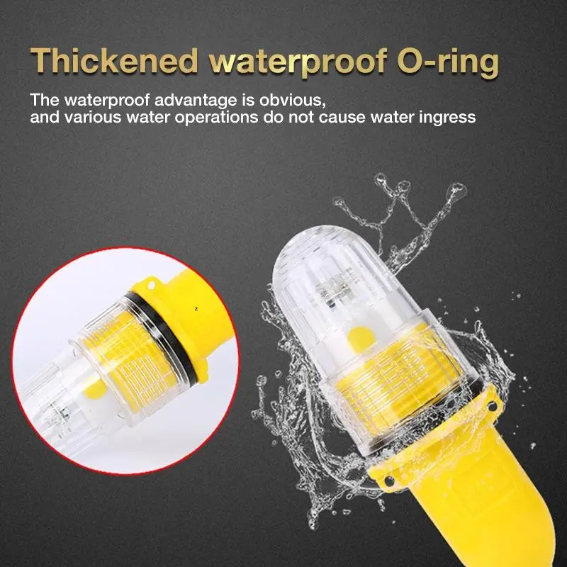 Enhanced Underwater LED Fishing Signal Light: Waterproof Torpedo Blinker