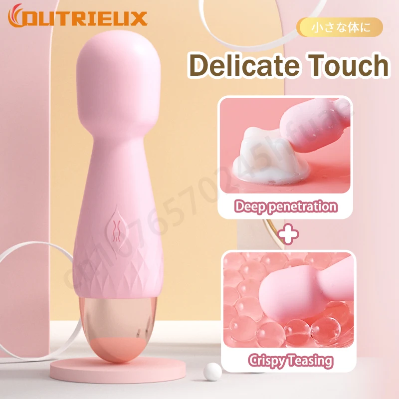 Vaginal Vibrators Clitoris Vibrator Clit Sucking Vibrator Female Sex Toys Vibrator Sex Toy 10 Modes Vibration Mini Vibrator Magic Stick USB Charging Massager G-Spot Masturbator for Women Adult