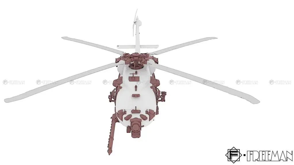 Fab fa7202 usn MH-60R for SH-60R (ホビーボス) リフォーム
