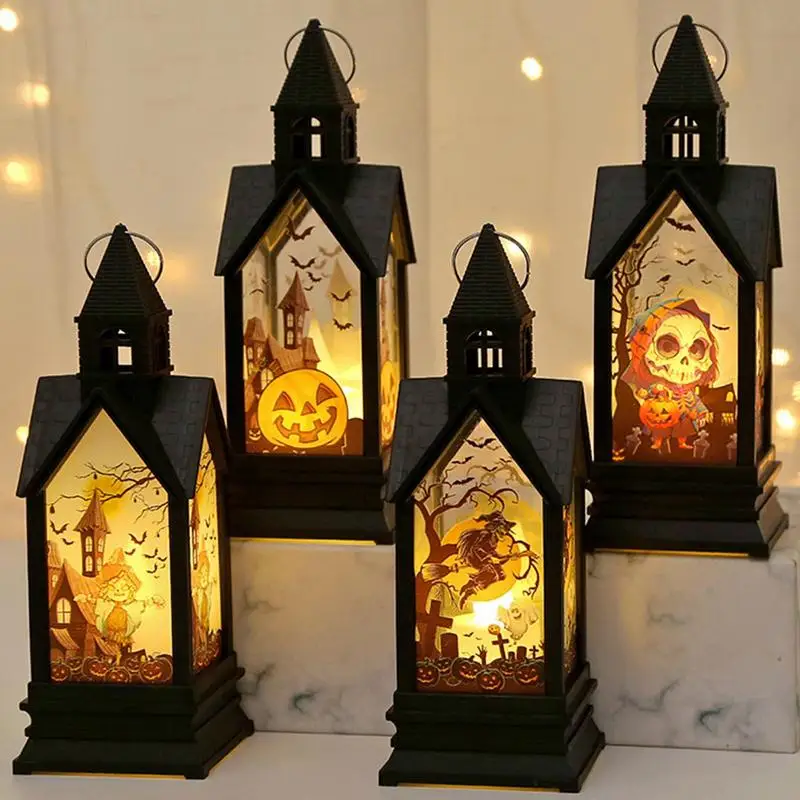 

Halloween Decoration Table Lamp Castle Lights LED Candle Lamp Halloween Lamp For Indoor Table Party Spooky Decorations