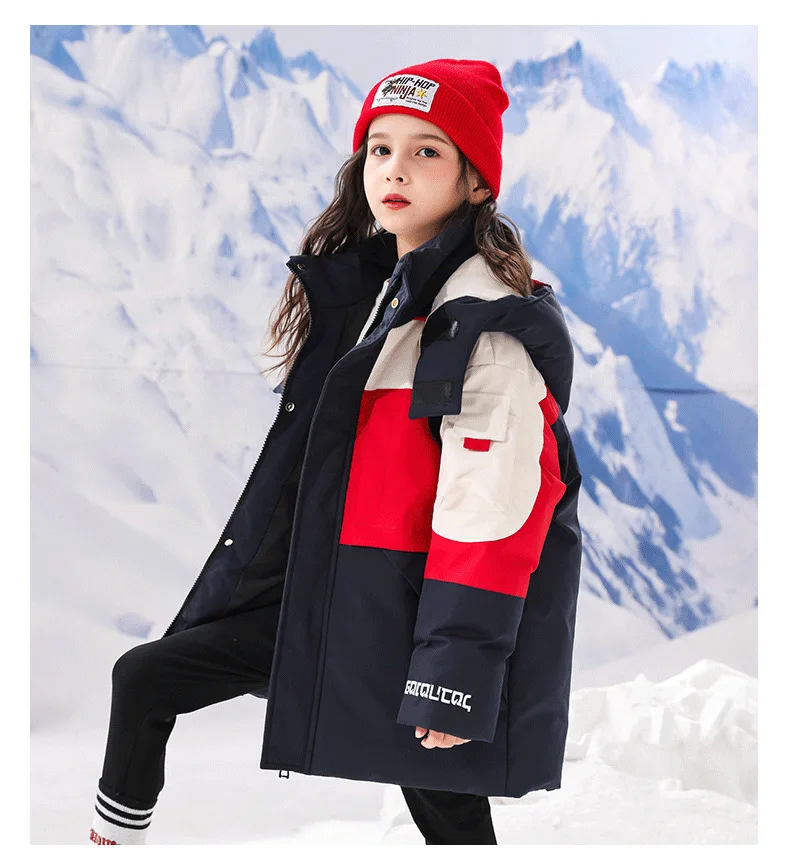 OLEKID 2025, russische Winter-Kinder-Daunenjacke für Jungen, wasserdicht, verdickt, warm, für Teenager, Jungen, Skijacke, Mantel, 3–16 Jahre, Kinderparkas – Detail 16