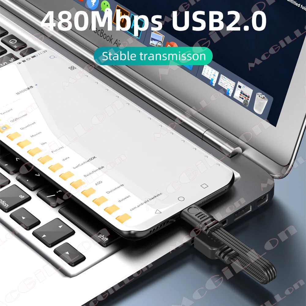 รูปสินค้า สายชาร์จ Type-C 1 เมตร สายสั้น สะดวกพกพา ชาร์จเร็ว ใช้งานง่าย