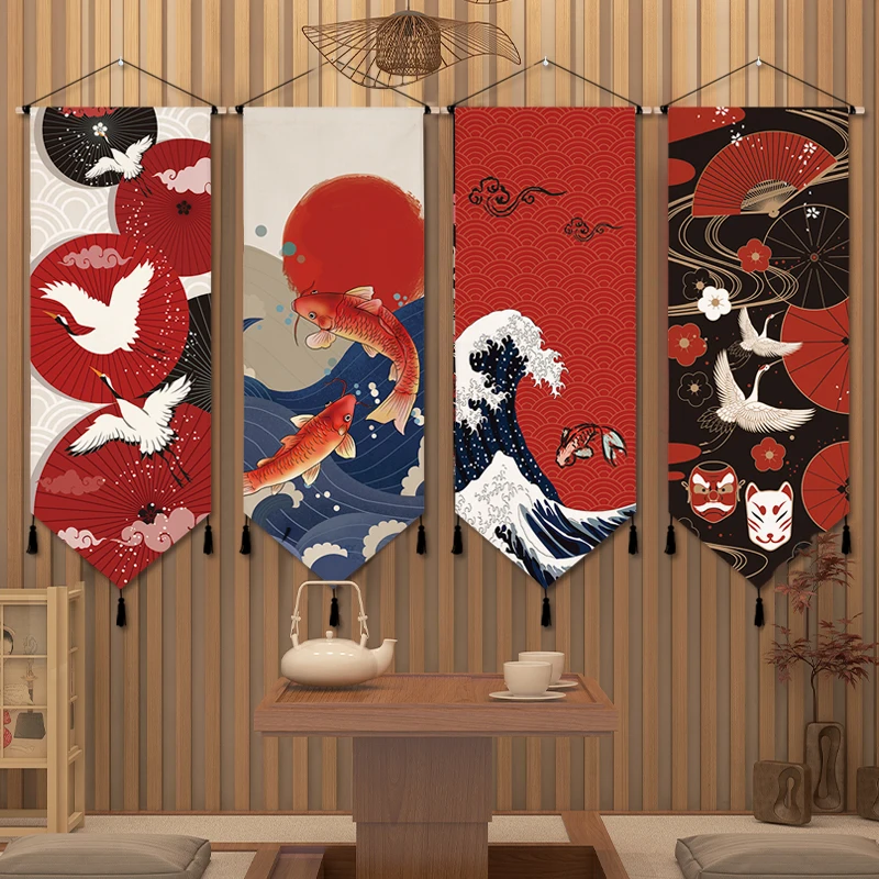 

Japan Style Scroll Wall Paintings Vintage Room Decor Aesthetic Fujiyama Wall Art Hanging Home Decoration Poster Canvas Printings