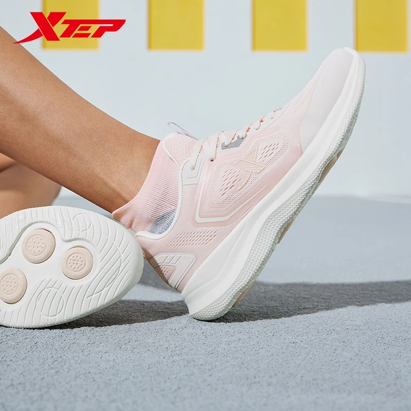 Xtep Running Shoes For Women Spring Non-Slip Women's Sports Shoes Stability Rebound Durability Soft Sneakers 876118110065