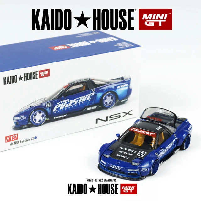 Kaido House NSX Blue Evasive V2 wide-body alloy car model 137