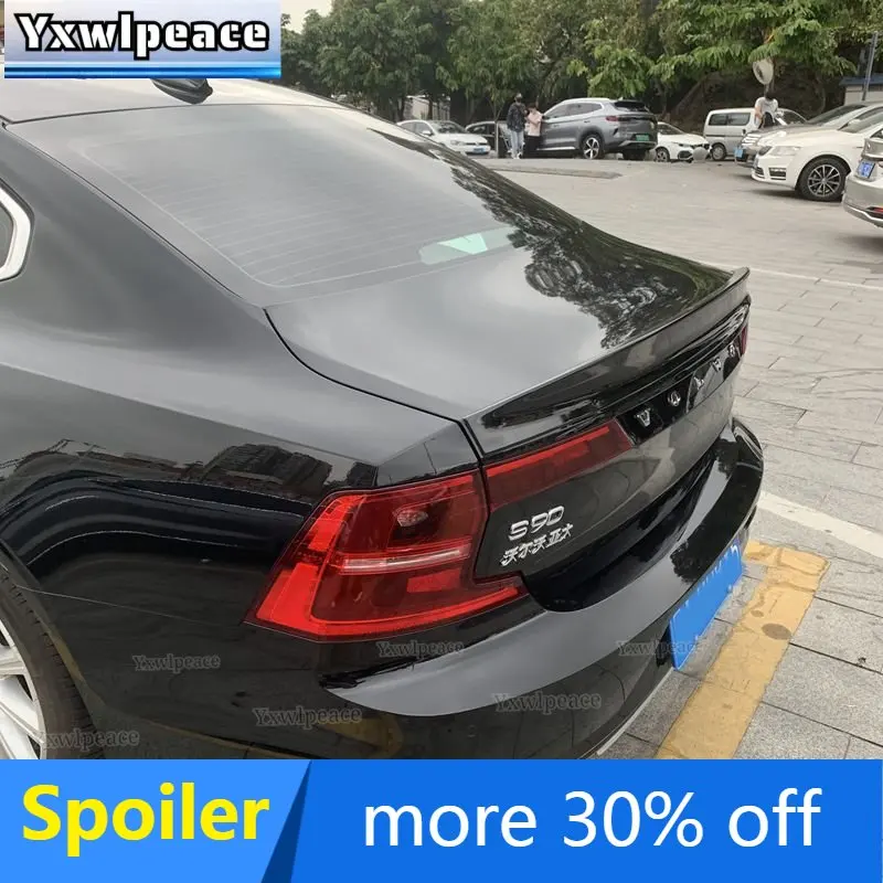 

Высококачественный задний спойлер для багажника из АБС-пластика для VOLVO S90 2017 2018 2019 2020, автомобильные аксессуары