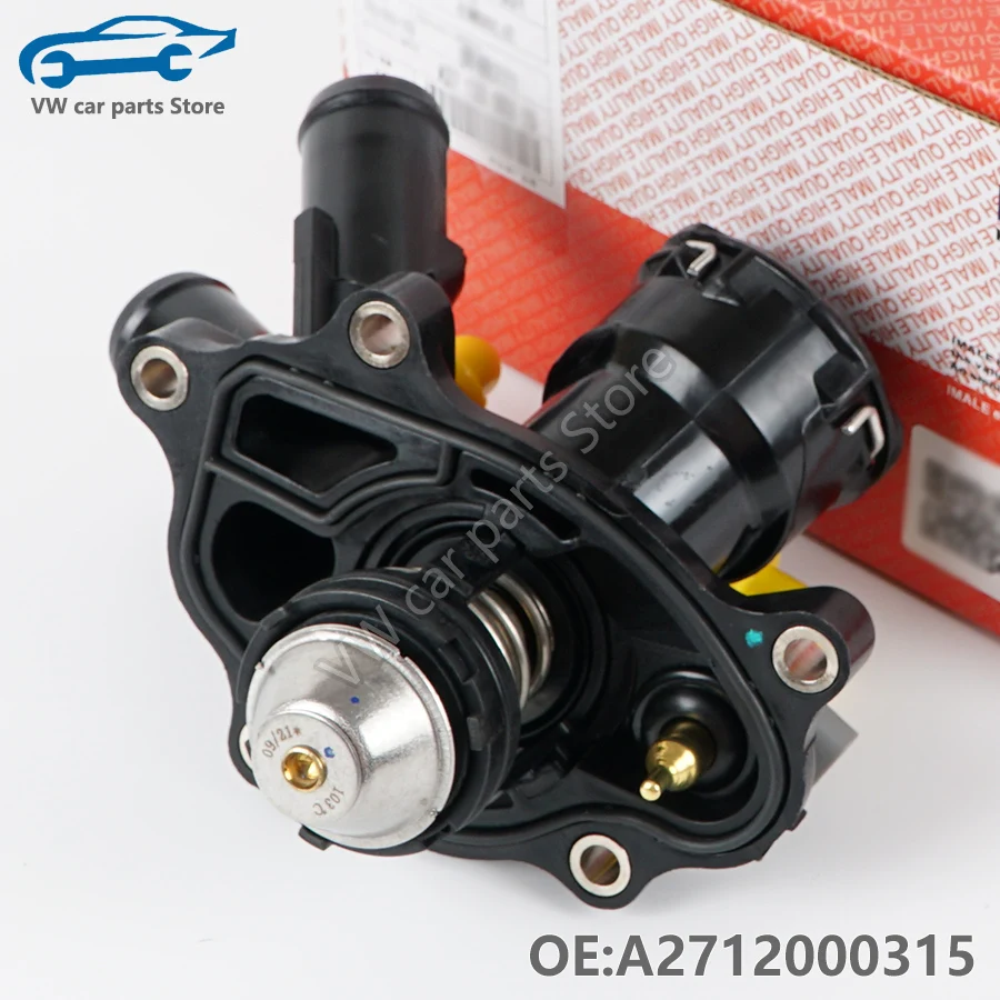 A2712000315 1PCS NEW Thermostat Housing Water Coolant Flange For Mercedes Benz C250 SLK250 2712000315 2712000215 2712000115