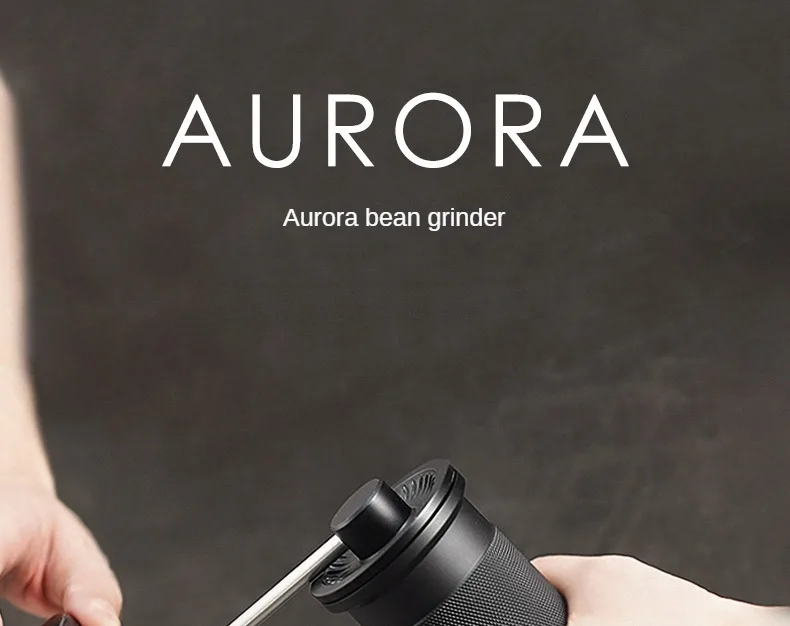 AIRFLOW Manual Coffee Grinder CNC Stainless Steel Double point central shaft fixed 5core/7core Hand Burr Coffee Bean Grinding