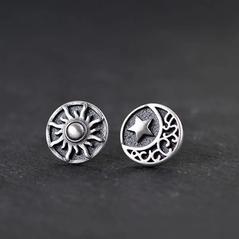 

New 2023 Personalized Fashion Moon Sun Temperament Earrings Unisex Round Earrings Earrings Banquet Jewelry Accessories Gift